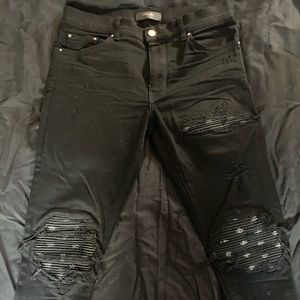 black bandana jeans
